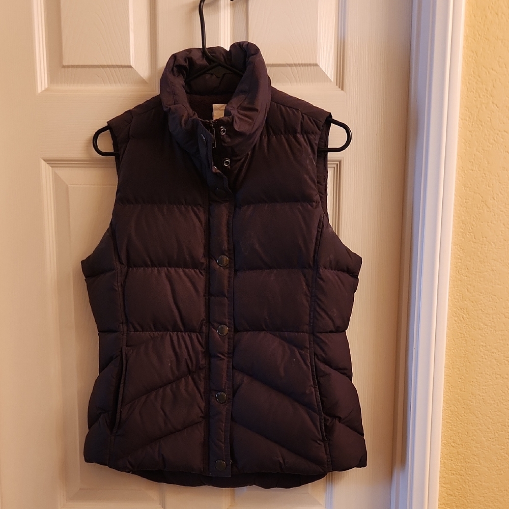 J. Crew Dark Brown Quilted Vest